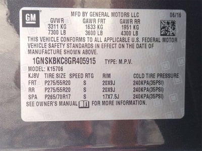 2016 Chevrolet Tahoe LT