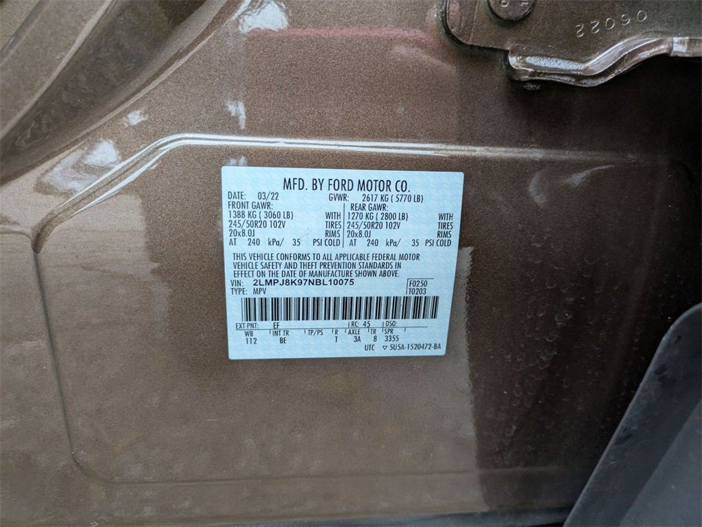 2022 Lincoln Nautilus Reserve