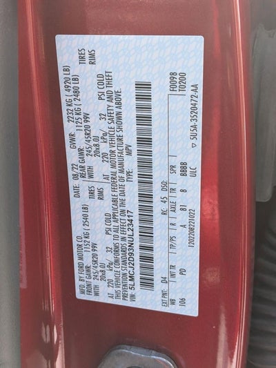 2022 Lincoln Corsair Reserve