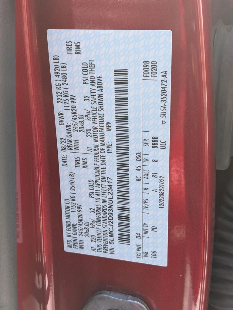 2022 Lincoln Corsair Reserve