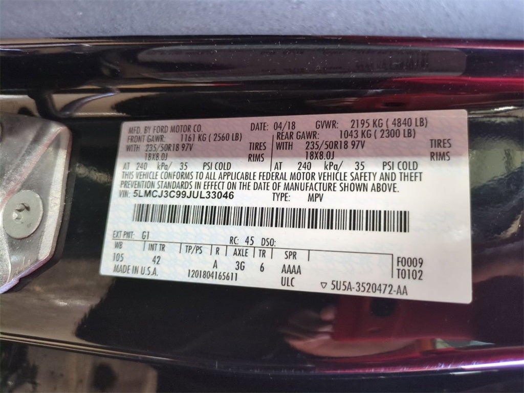 2018 Lincoln MKC Reserve