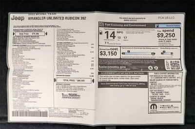 2022 Jeep Wrangler Unlimited Rubicon 392