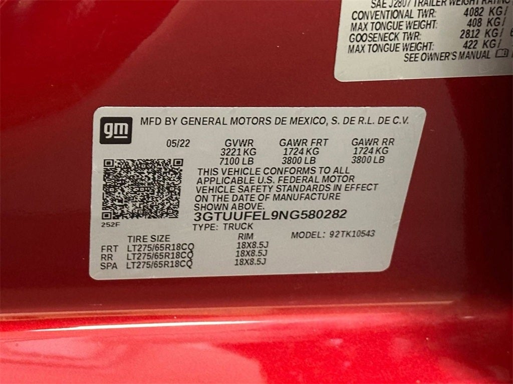 2022 GMC Sierra 1500 AT4X