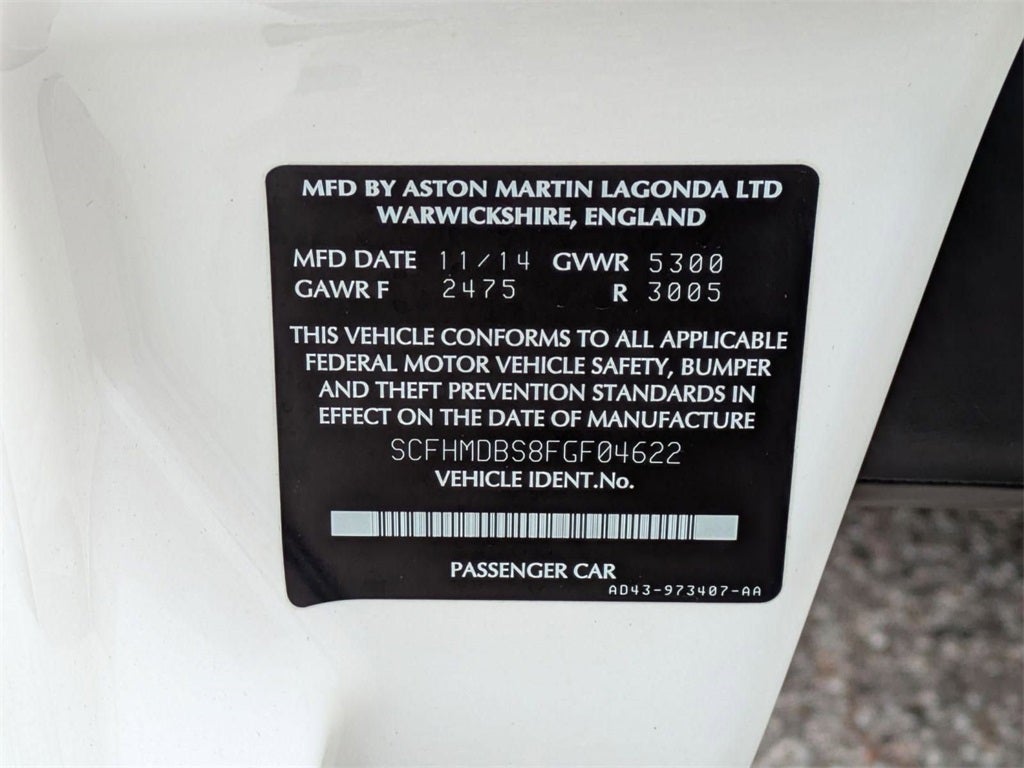 2015 Aston Martin Rapide S Base