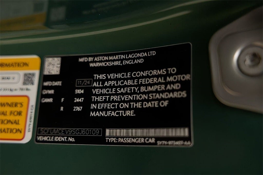 2025 Aston Martin Vanquish V12