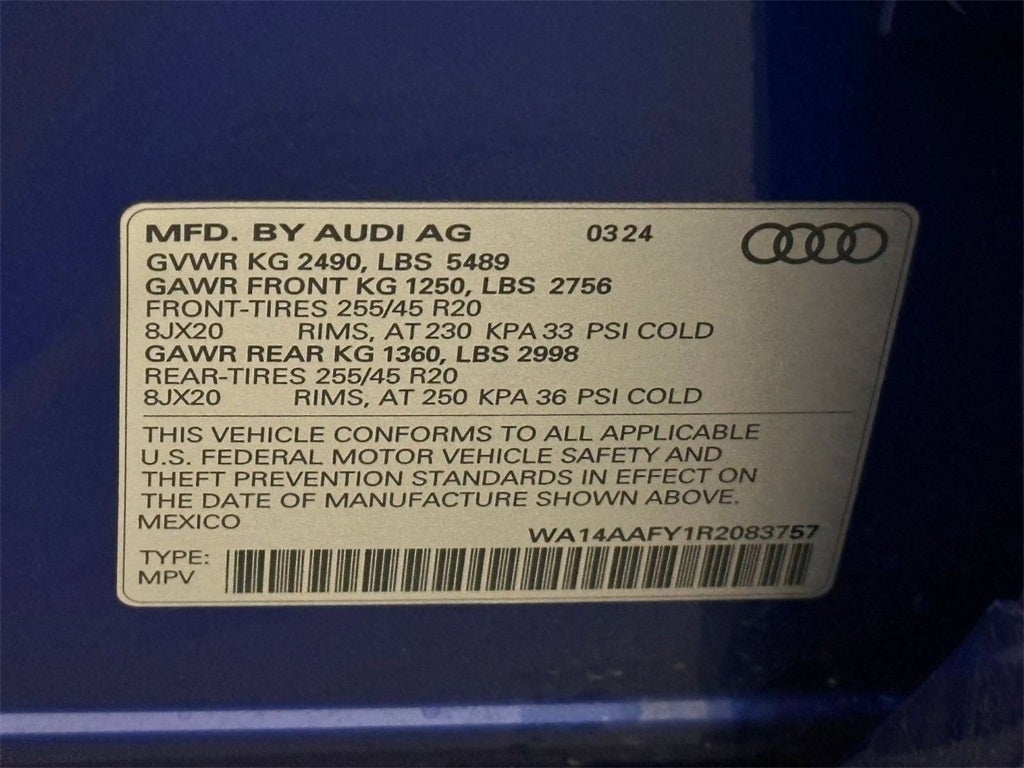 2024 Audi Q5 Sportback 45 S line Premium quattro