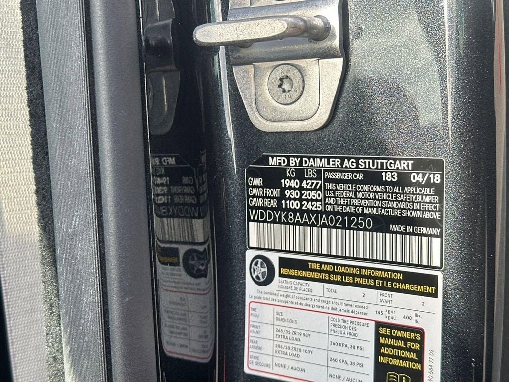 2018 Mercedes-Benz AMG® GT C