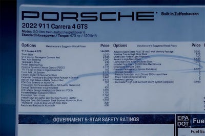 2022 Porsche 911 Carrera 4 GTS