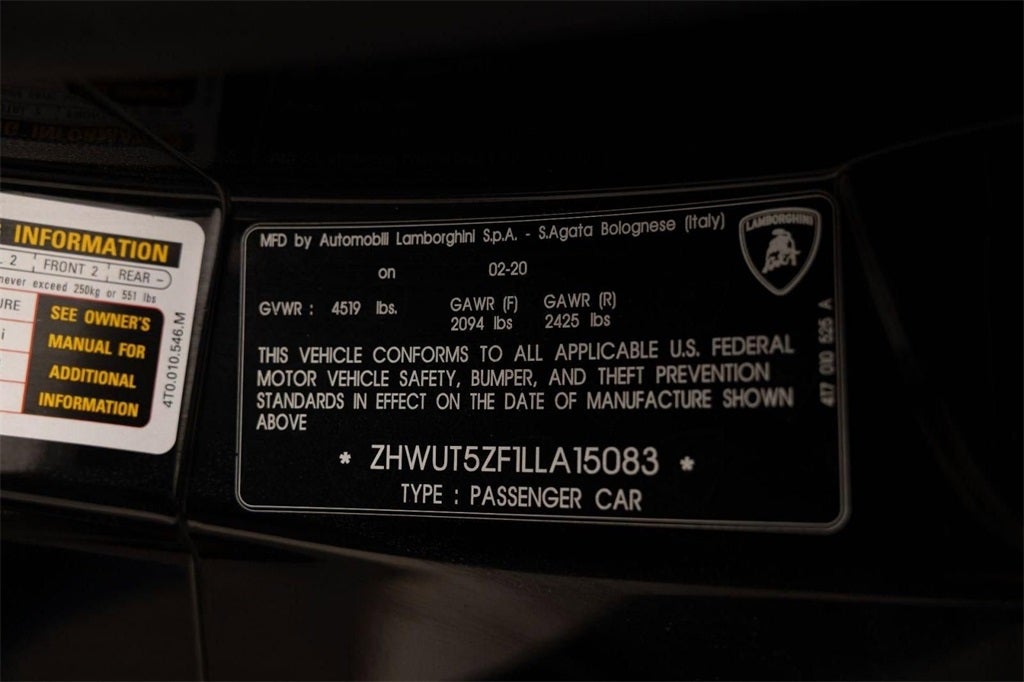 2020 Lamborghini Huracan EVO Base